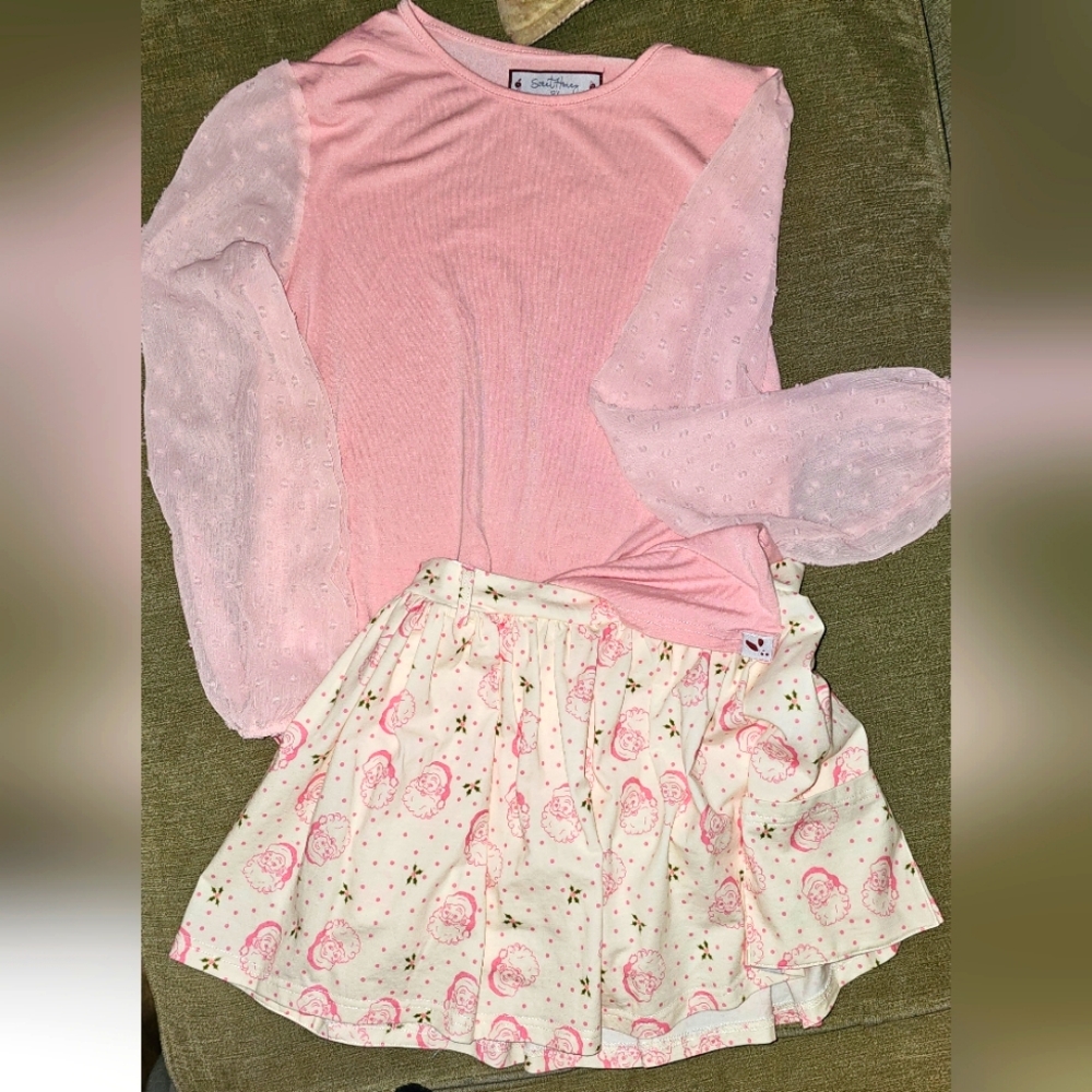 SOLD Sweethoney youth girl 2pc Santa outfit sz 12Y